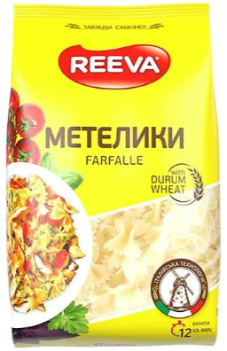 Вироби макаронні REEVA Метелики, 400 г